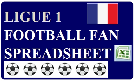 Ligue 1 Football Fan Spreadsheet