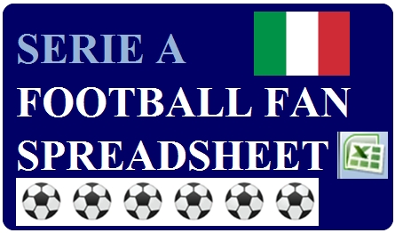Serie A Football Fan Spreadsheet